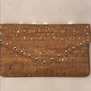 Lily Pulitzer cork clutch